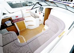 Interior image of boat